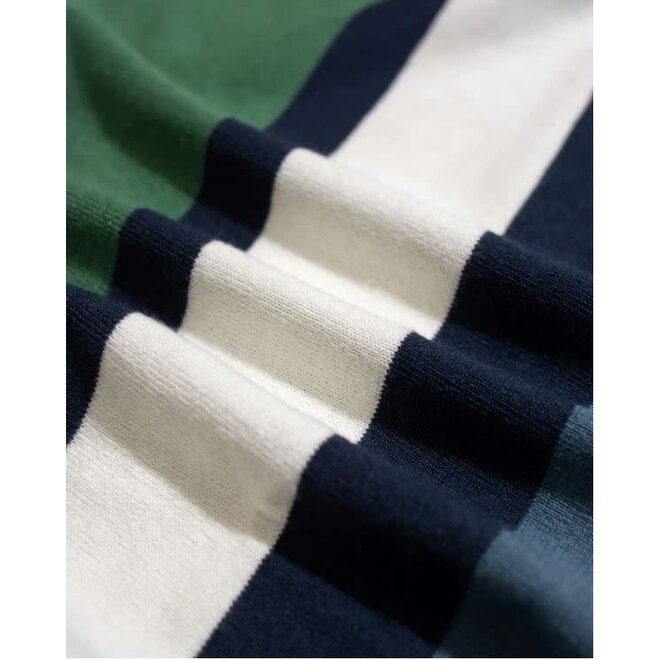 Velzy Cardigan in Navy/Iris Stripes