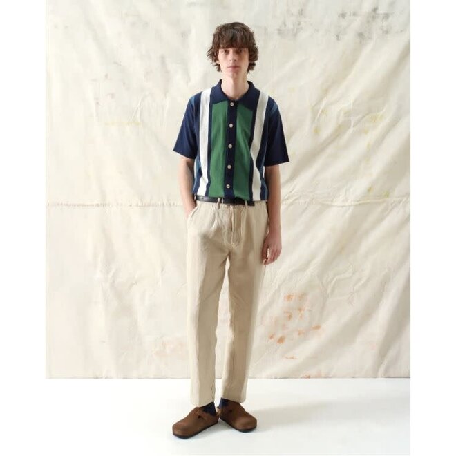 Velzy Cardigan in Navy/Iris Stripes