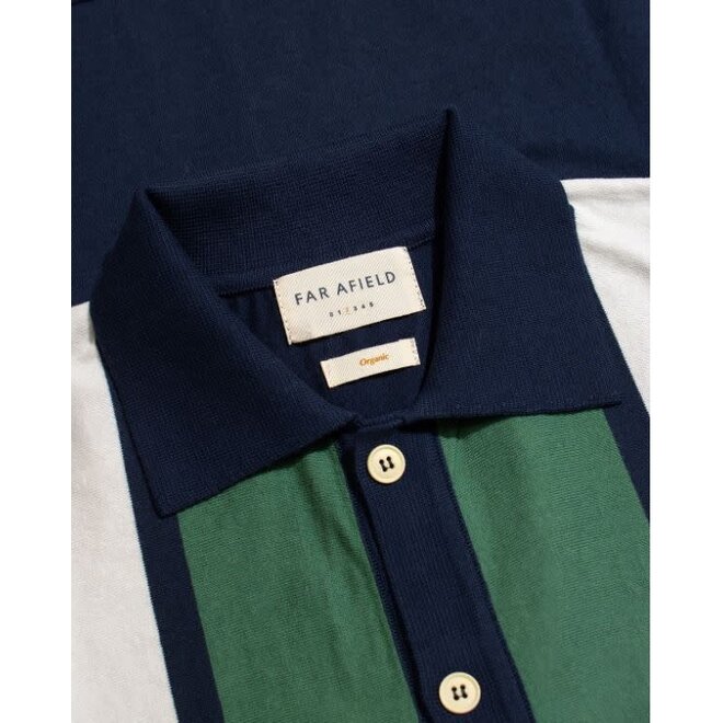 Velzy Cardigan in Navy/Iris Stripes