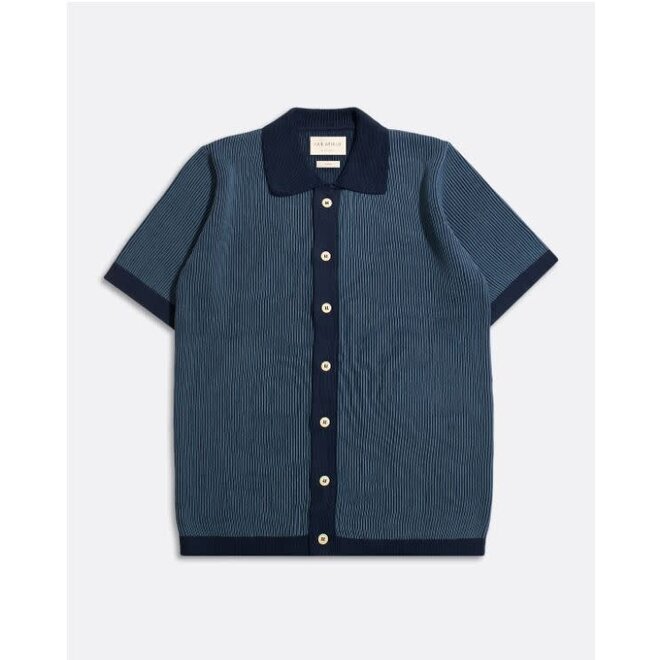Velzy Cardigan in Navy/Helio Stripe
