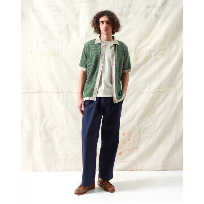Velzy Cardigan in Peyote Sand/Helio Stripe