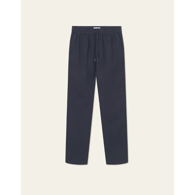 Patrick Linen Pants in Dark Navy
