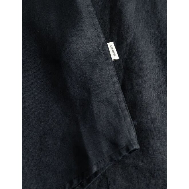 Kris Linen Shirt in Dark Navy