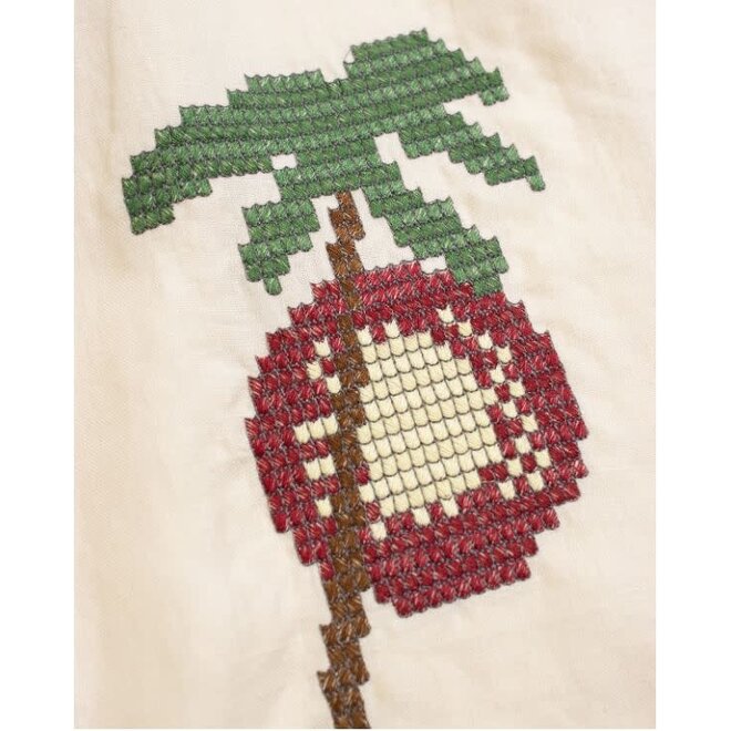 Veloso Embroidered Shirt in White