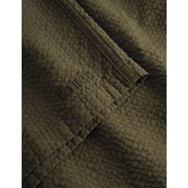 Hush Seersucker Shorts in Army