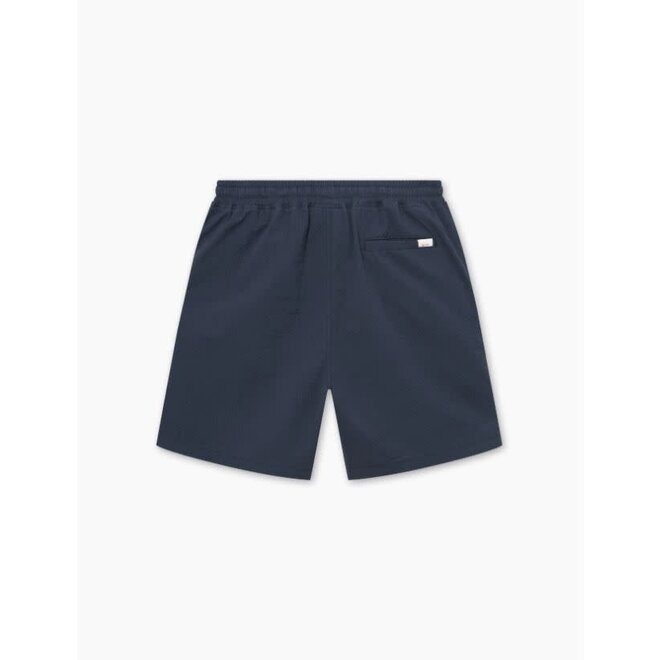 Hush Seersucker Shorts in Navy