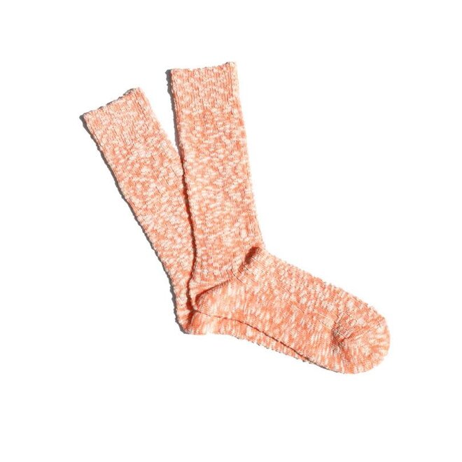 Lightweight Slub Crew in Neon Orange