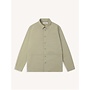 Rosyth Seersucker Overshirt in Light Olive