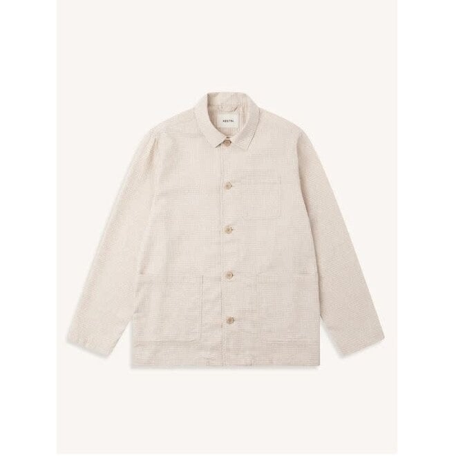 Ormiston Linen Waffle Jacket in Ecru