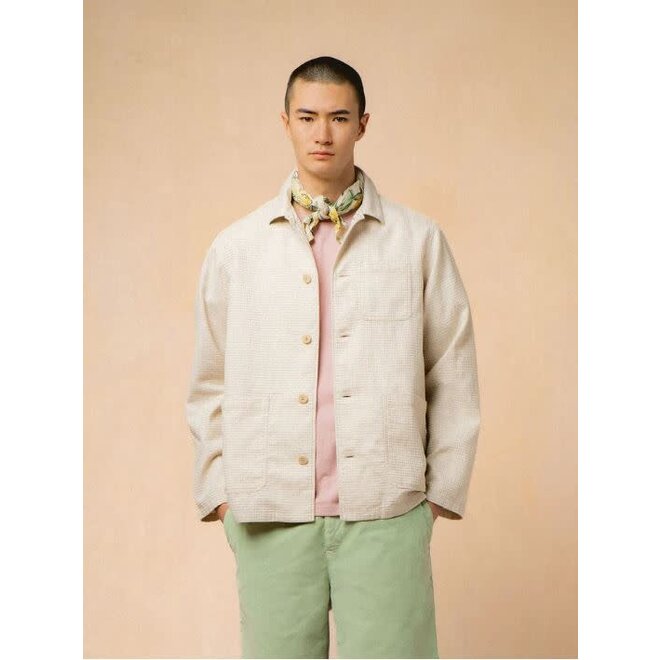 Ormiston Linen Waffle Jacket in Ecru