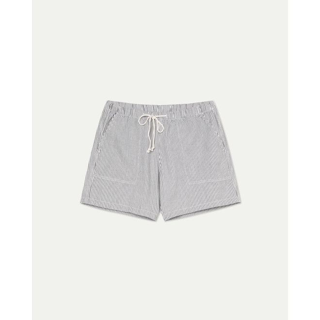 Formigal Baby Cord Beach Shorts in Smoked Pearl Stripes