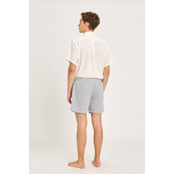 Formigal Baby Cord Beach Shorts in Smoked Pearl Stripes