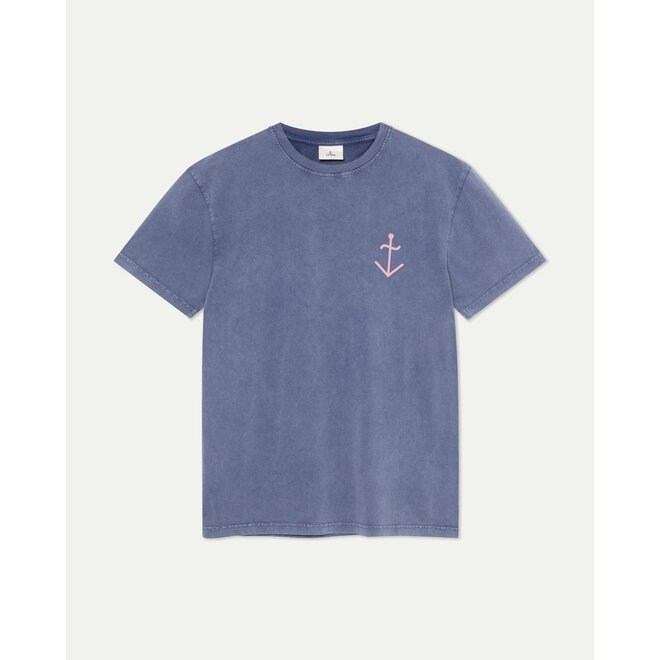 Dantas Logo Tee in  Navy/Clay
