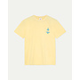 Dantas Logo Tee in Pale Yellow/Azure