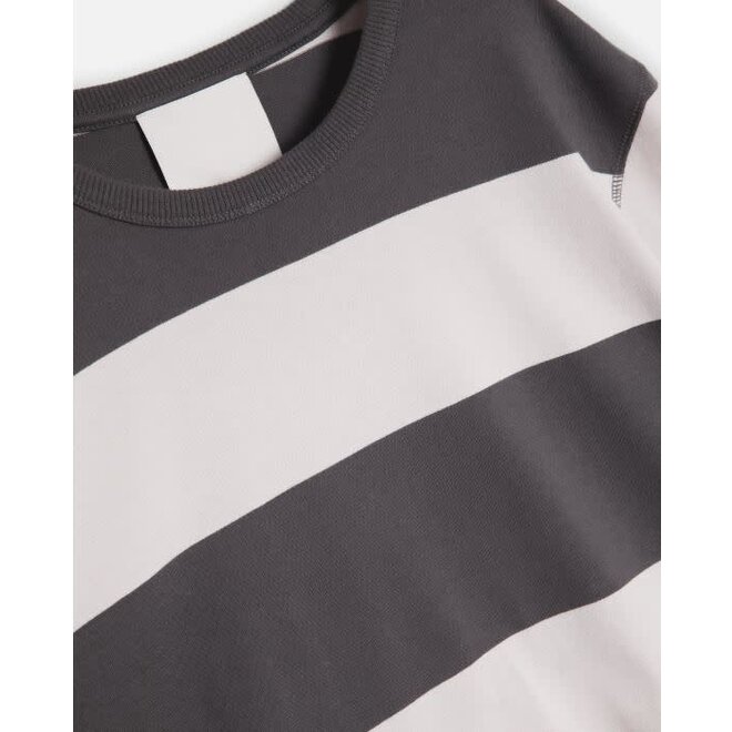 C86 Top in Grey Stripes