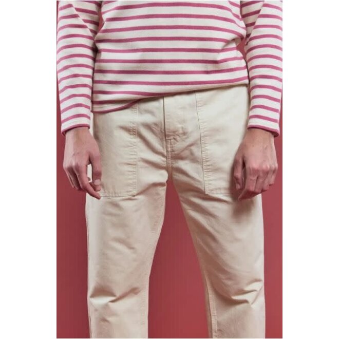 Fisherman Fatigue Trousers in Oyster