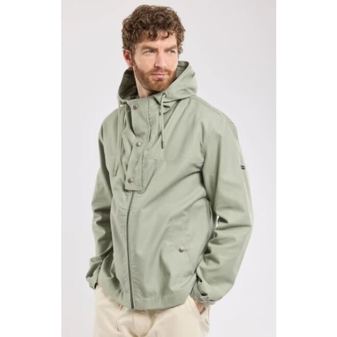 Fisherman Smock Jacket in Shadow Green