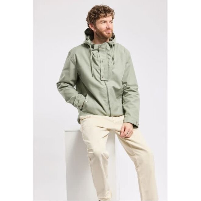 Fisherman Smock Jacket in Shadow Green