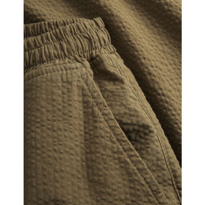 Calm Seersucker Pants in Army