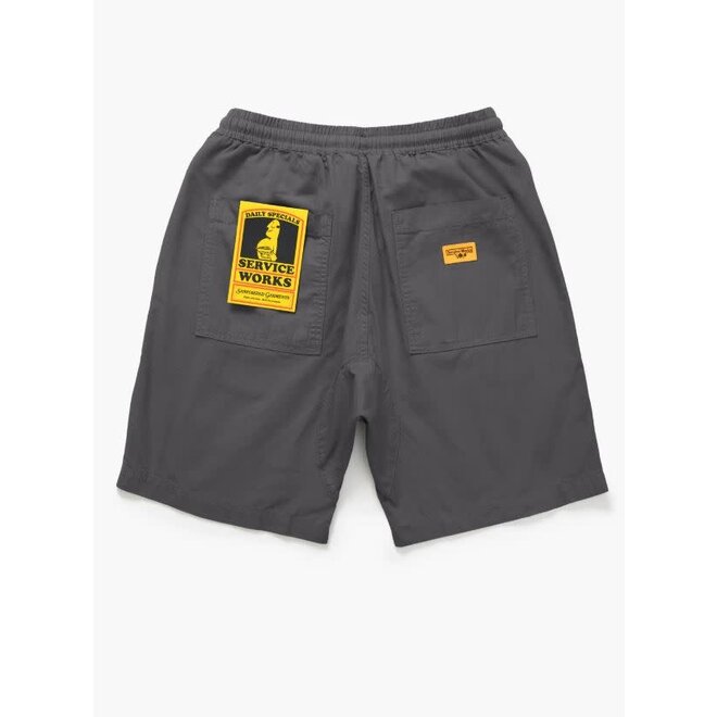 Ripstop Chef Short in Washed Black