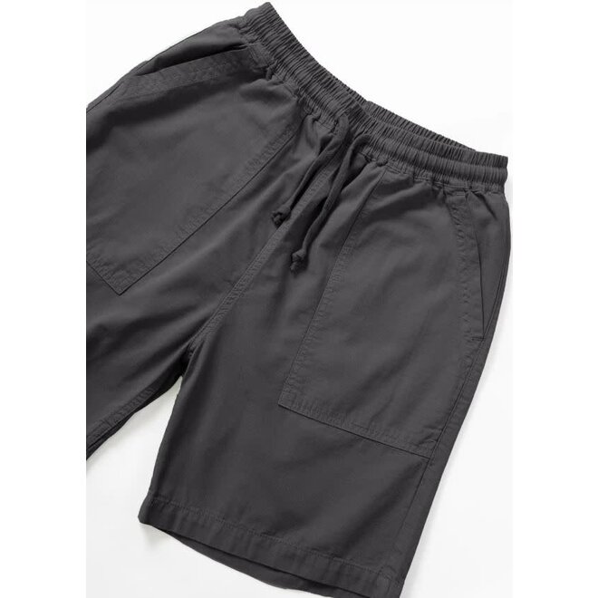 Ripstop Chef Short in Washed Black