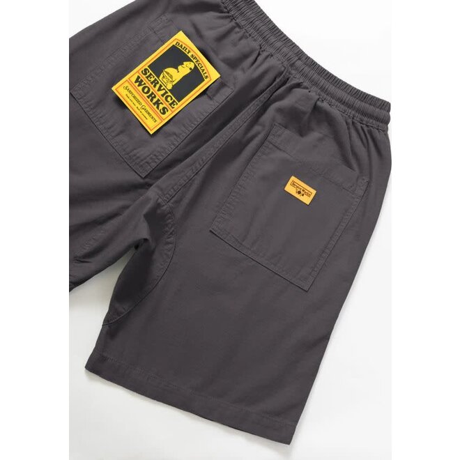 Ripstop Chef Short in Washed Black