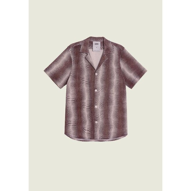 Echo Cuba Net Shirt in Merlot