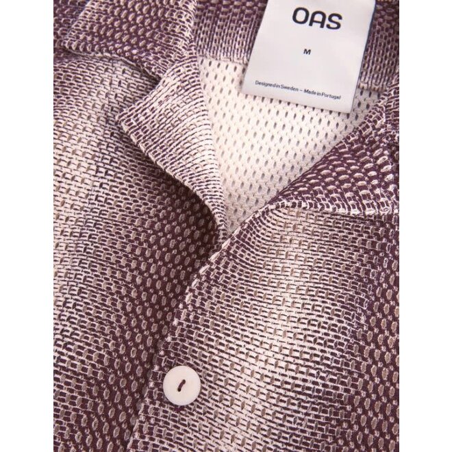 Echo Cuba Net Shirt in Merlot