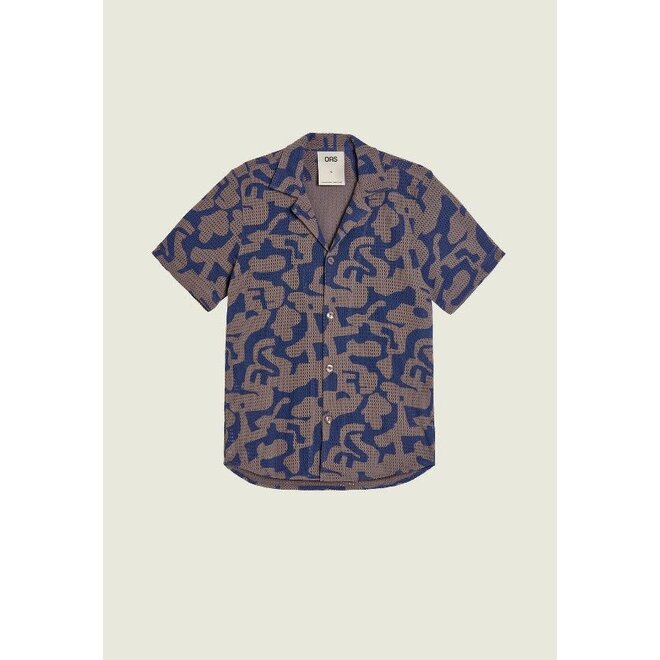 Puzzlotec Cuba Net Shirt in Morel