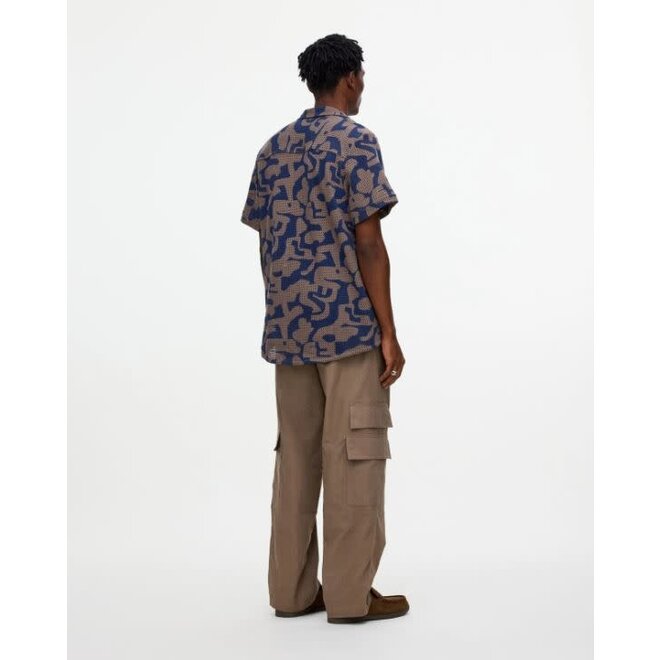 Puzzlotec Cuba Net Shirt in Morel