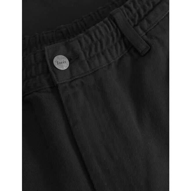 Clay Twill Shorts in Black
