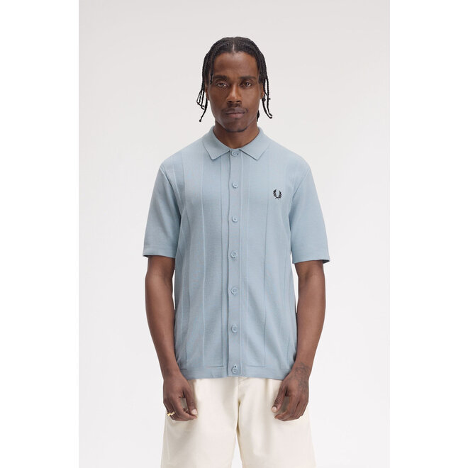 Button Through Shirt in Light Smoke