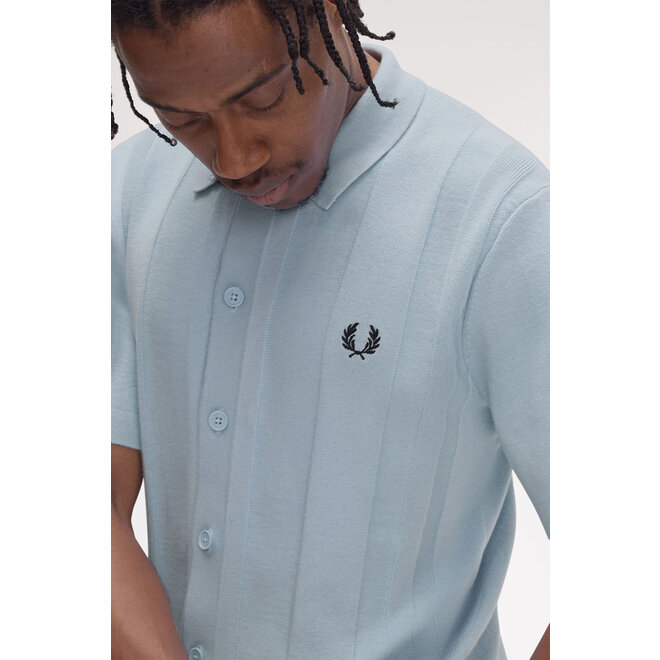 Button Through Shirt in Light Smoke