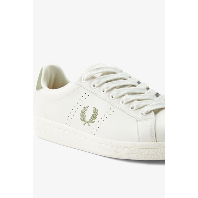 B721 Leather Trainers in Light Ecru