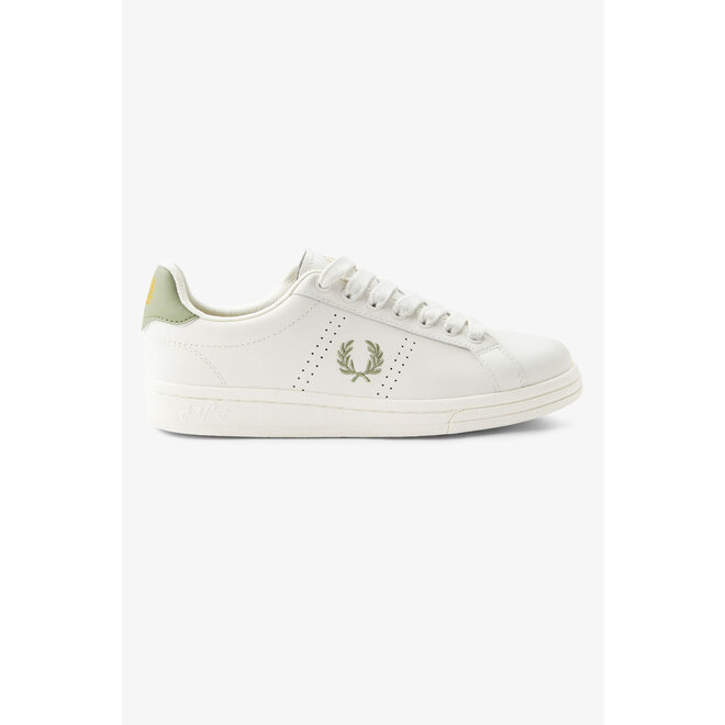 B721 Leather Trainers in Light Ecru