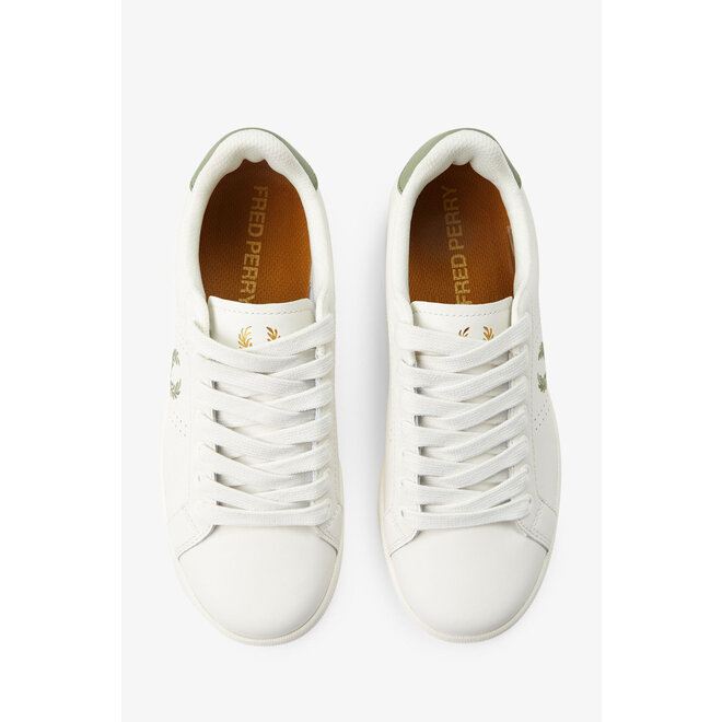 B721 Leather Trainers in Light Ecru