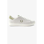 Spencer Perforated Suede Trainers in Light Ecru