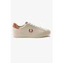 Spencer Perforated Suede Trainers in Oatmeal