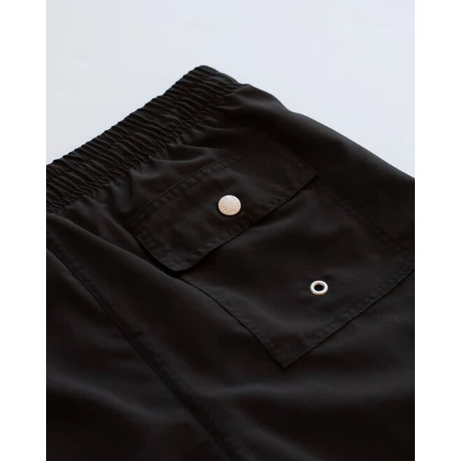 Swim Trunk in Solid Black