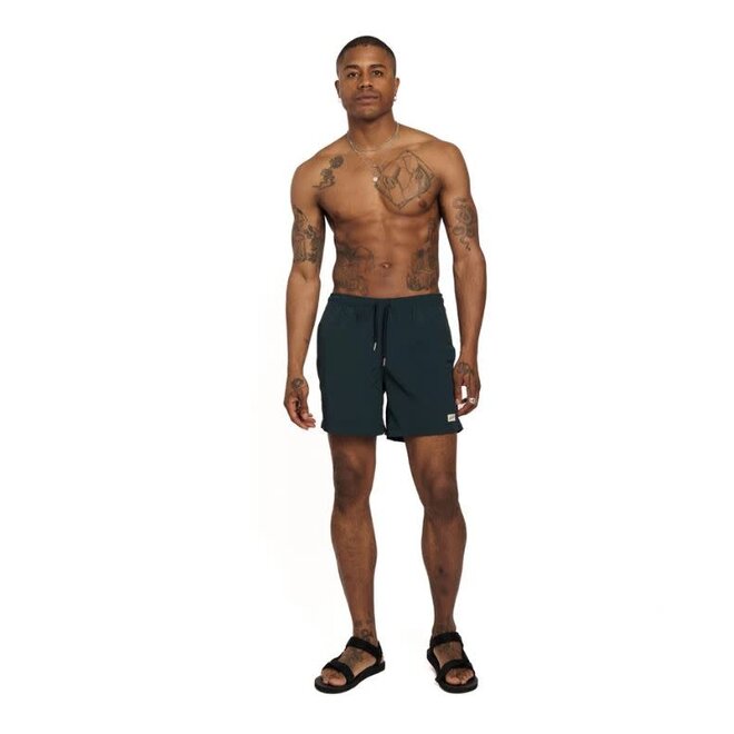 Swim Trunk in Solid Navy