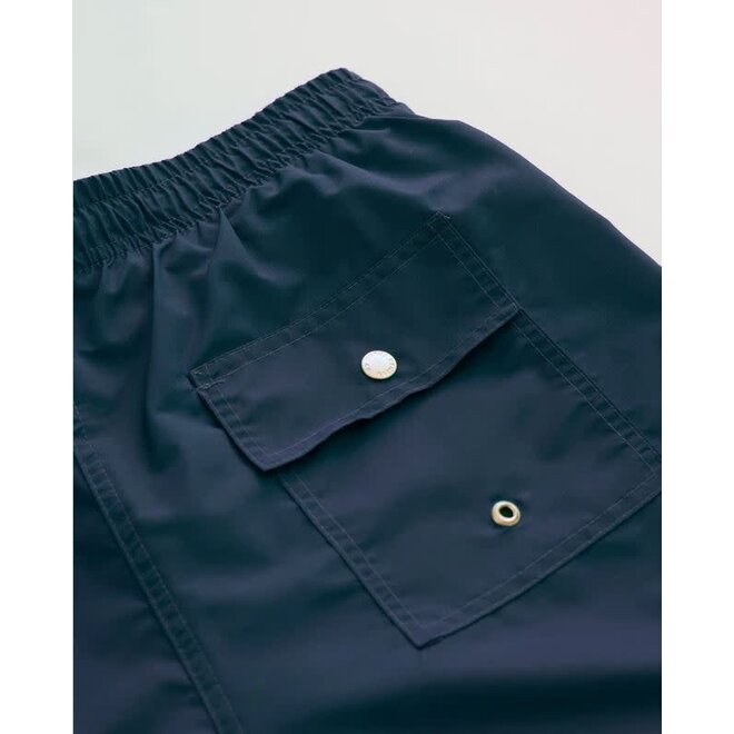 Swim Trunk in Solid Navy
