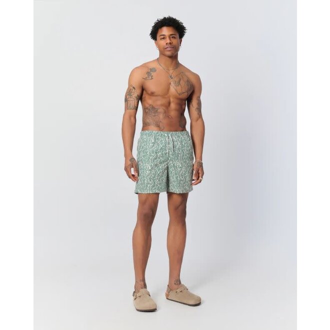 Swim Trunk in Thyme Tropic Camo