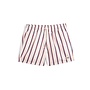 Swim Trunk in Red & Blue Fine Stripe