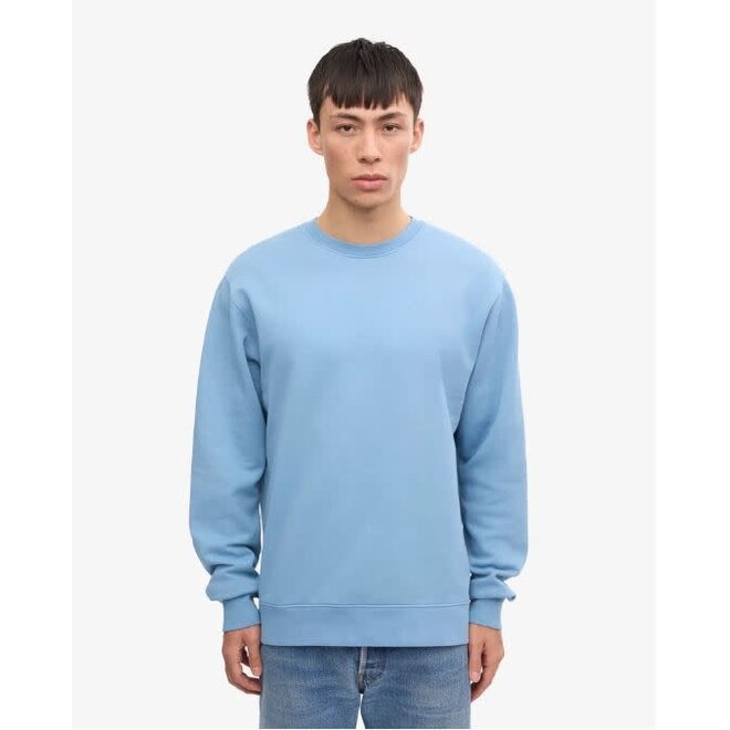 Classic Organic Crew in Seaside Blue