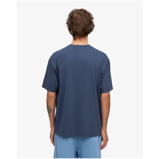 Oversized Organic T-Shirt in Petrol Blue