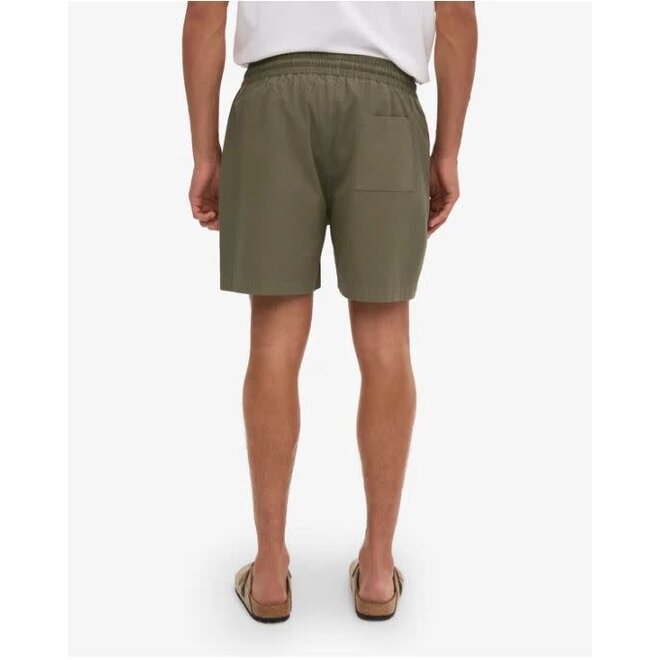Organic Twill Shorts in Dusty Olive