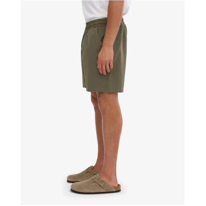 Organic Twill Shorts in Dusty Olive