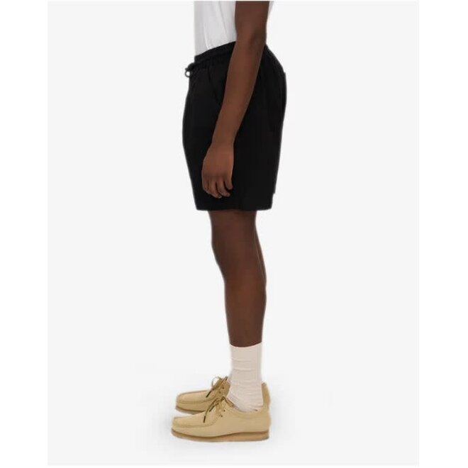 Organic Twill Shorts in Deep Black