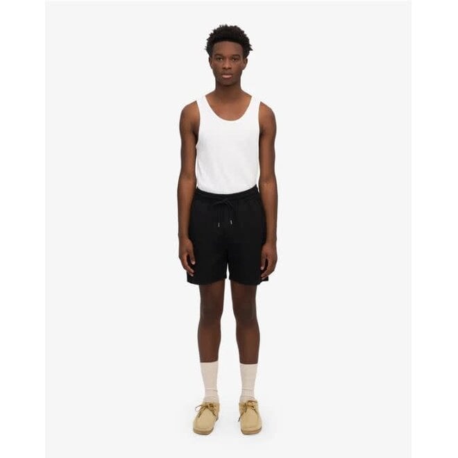 Organic Twill Shorts in Deep Black