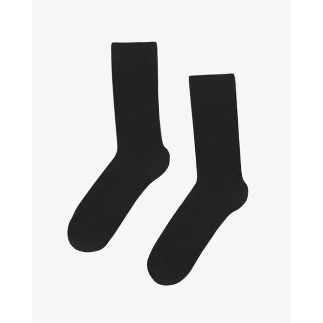 Classic Organic Sock in Deep Black